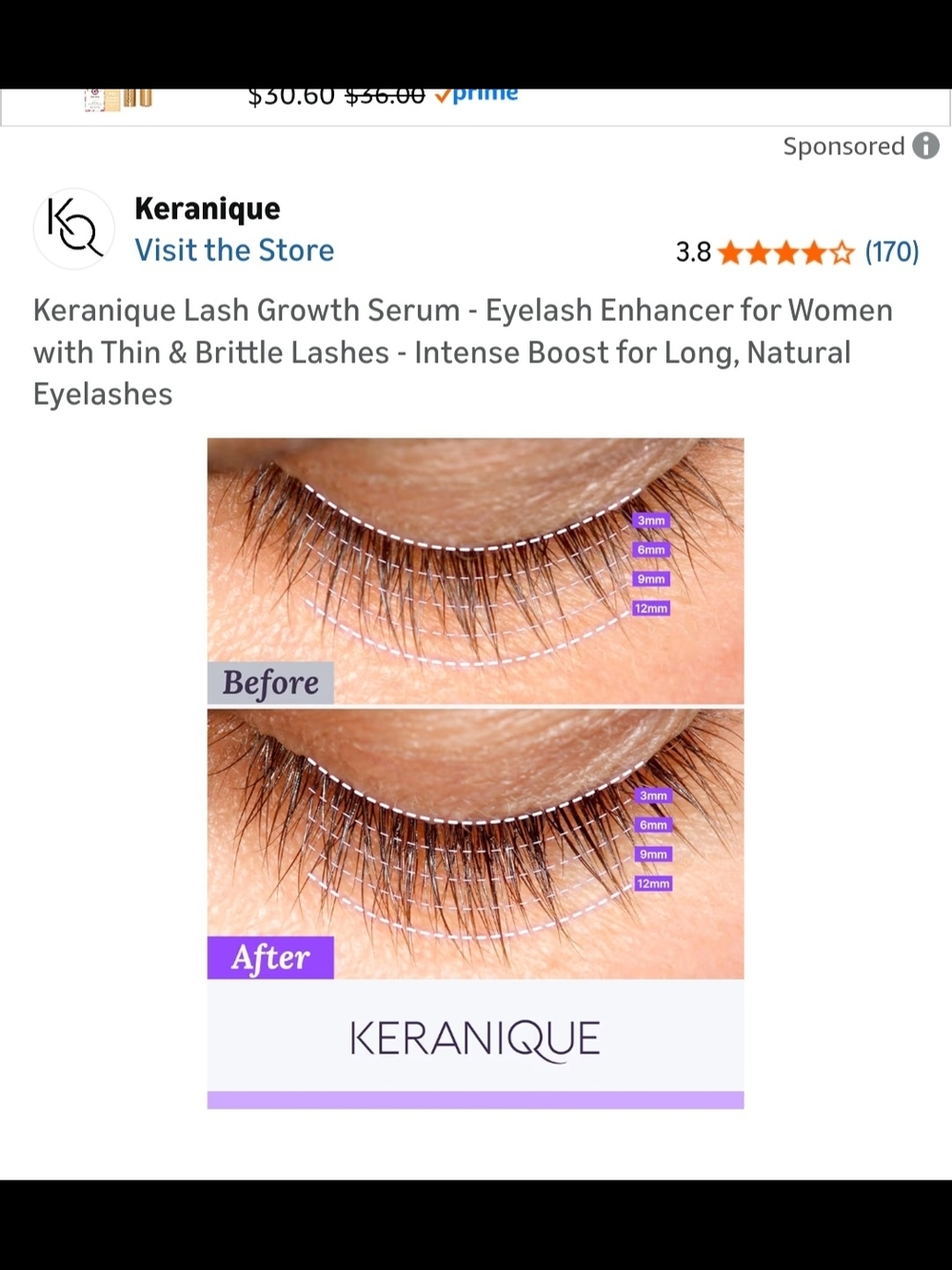 Keranique Lash Enhancing Serum - Picture 5 of 6